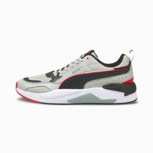 Grey / Black / Red / Brown Men's Puma X-Ray 2 Square Sneakers | PM054BGN